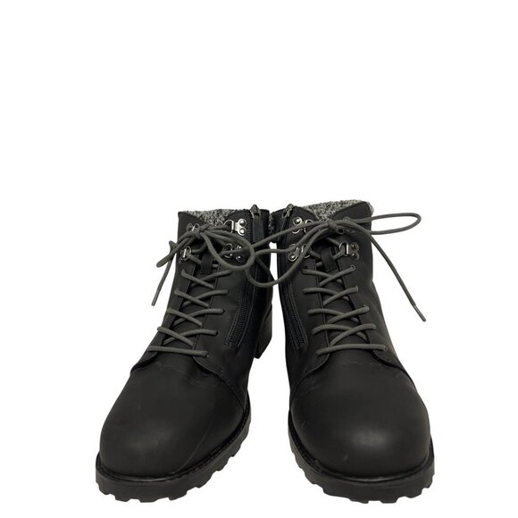 Trotters Becky 2.0 Women's Boots Black Waterproof Slip Resistant Zipper 11M New - Picture 4 of 9